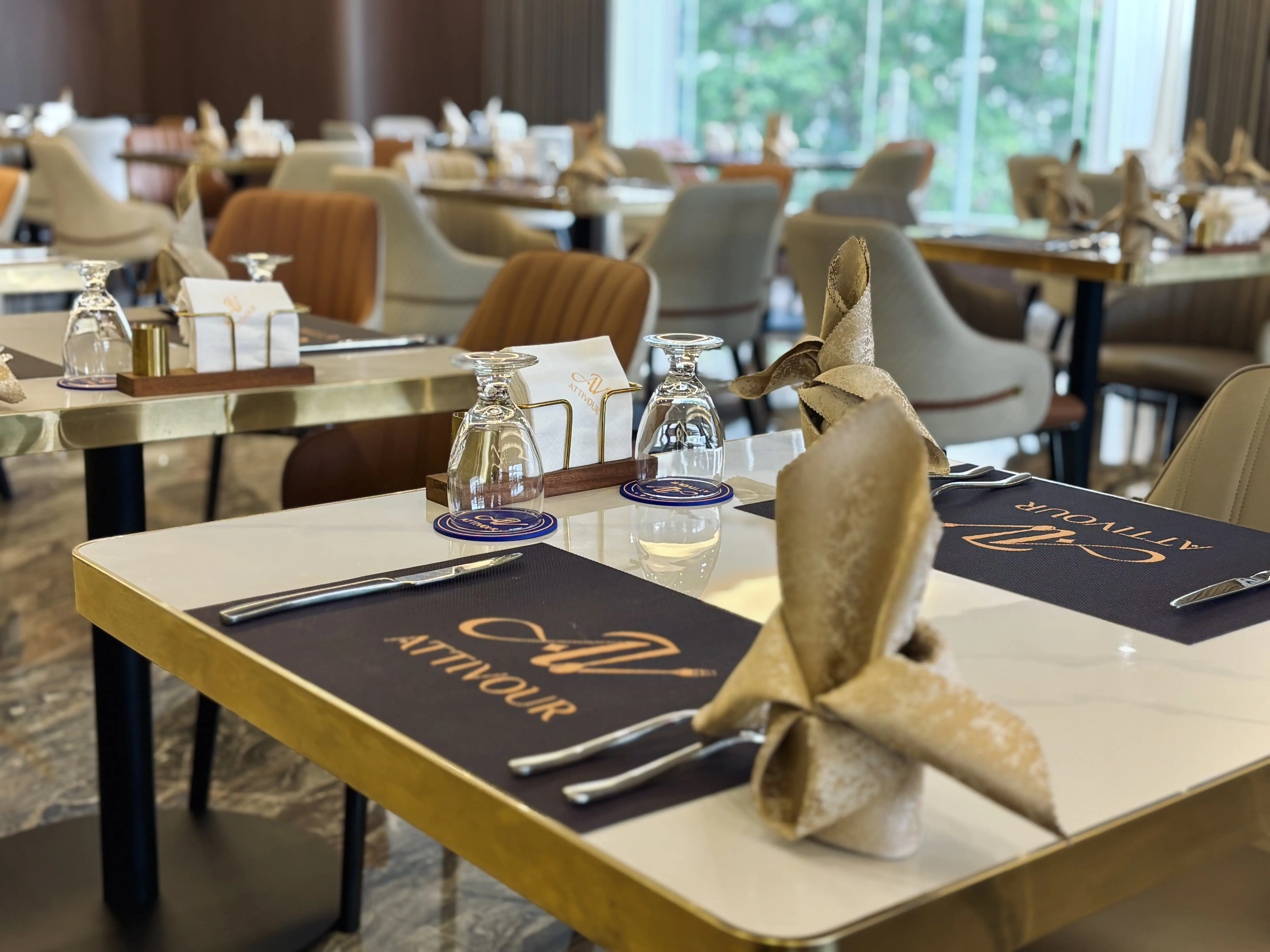 Attivour restaurant interior — elegant dining room